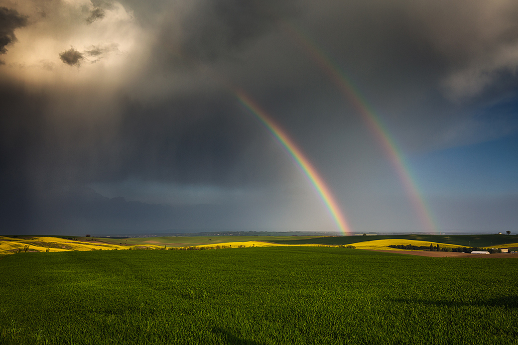 Pawel Uchorczak - Double Rainbow, Šardice, Moravian Tuscany